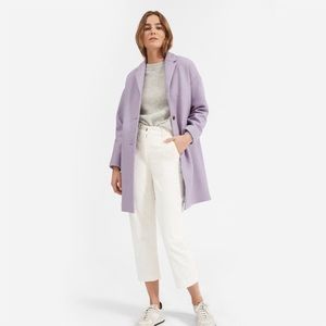 Everlane Cocoon Coat in Lavender